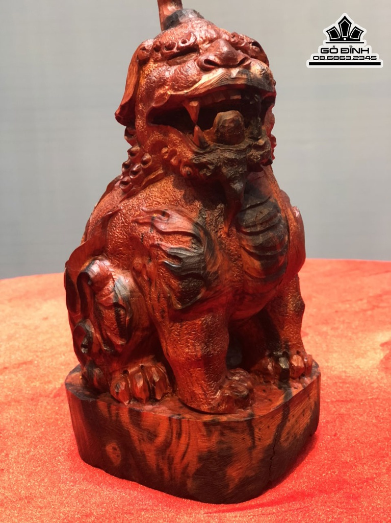 Tượng Tỳ Hưu Gỗ Trắc Cao 20 Ngang 11 Sâu 9 (cm) 1