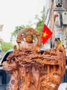 Tương Nhất Tâm Bái Phật Gỗ Hương Việt Cao 96 Ngang 60 Sâu 40 (cm) 6