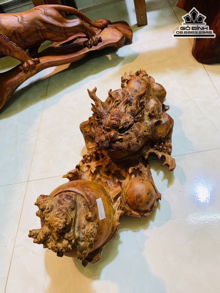 Tương Cóc Chum Tiền Gỗ Nu Huyết Long Cao 18 Ngang 50 Sâu 25 (cm) 1