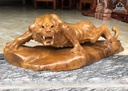 Tượng Hổ Gỗ Nu Kháo Cao 22 Ngang 65 Sâu 28 (cm) 2