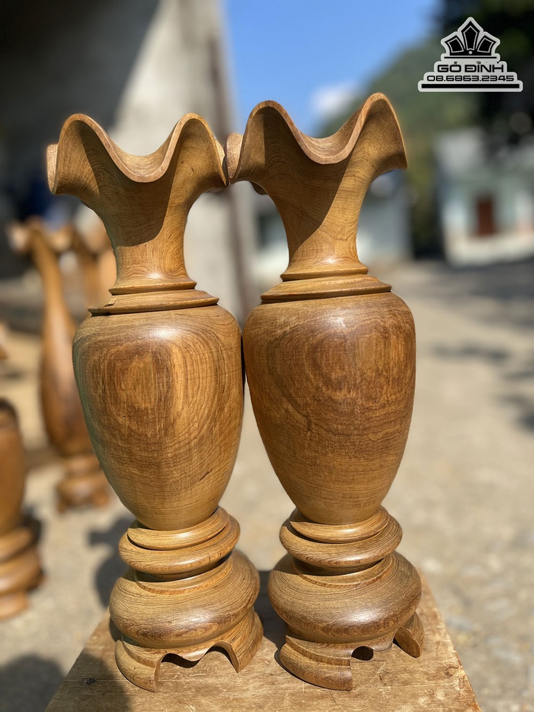 Lục Bình Gỗ Bách Xanh Cao 34 Đường Kính 11 (cm) 1