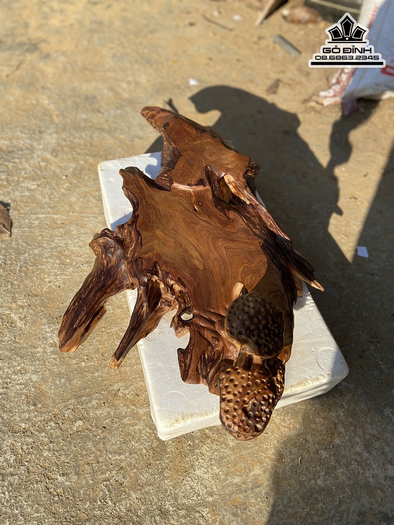 Khay Trà Gỗ Ngọc Am Cao 30 Ngang 70 Rộng 43 (cm) 2