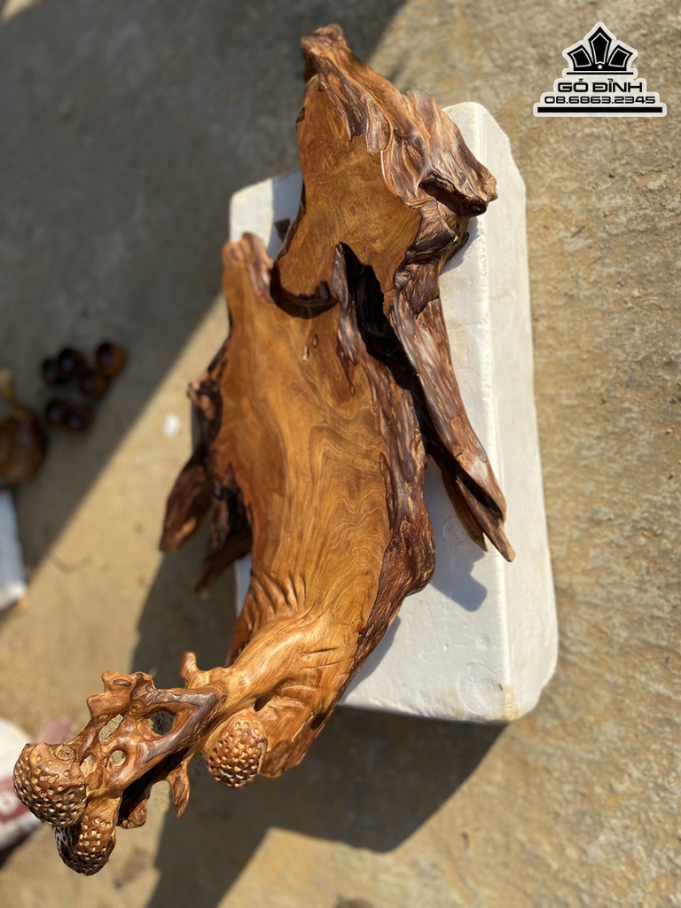 Khay Trà Gỗ Ngọc Am Cao 30 Ngang 70 Rộng 43 (cm) 3