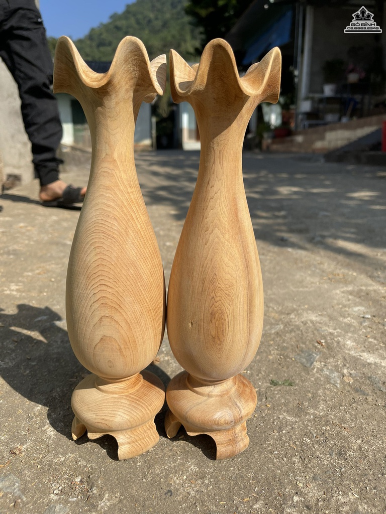 Cặp Tỳ Bà Gỗ Ngọc Am Cao 29 Đường Kính 8 (cm) 2