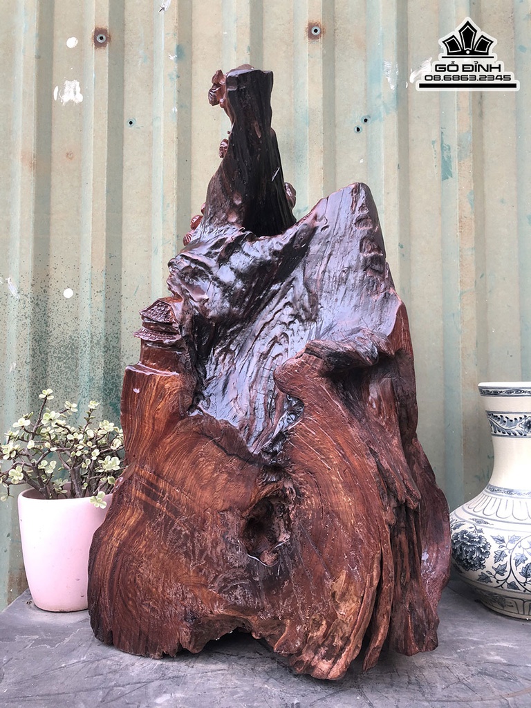 Diện Phật Gỗ Cẩm Cao 56 Ngang 38 Sâu 25 (cm) 3