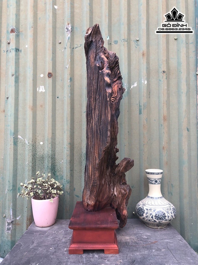 Tượng Đạt Ma Sư Tổ Gỗ Bách Xanh Cao 76 Ngang 31 Sâu 24 (cm) 1