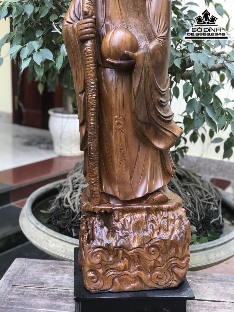 Tương Ông Thọ Gỗ Bách Xanh Cao 120 Ngang 38 Sâu 35 (cm) 1