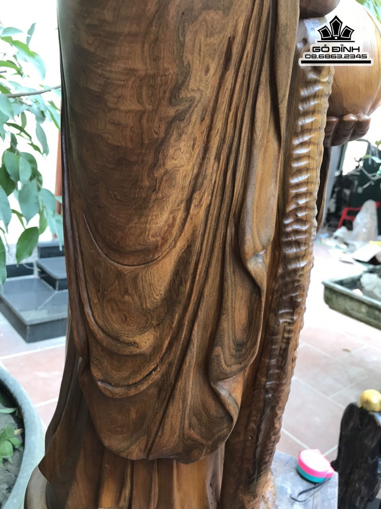 Tương Ông Thọ Gỗ Bách Xanh Cao 120 Ngang 38 Sâu 35 (cm) 8