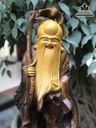 Tượng Ông Thọ Gỗ Bách Xanh Cao 82 Ngang 30 Sâu 18 (cm) 3