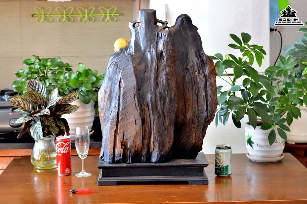 Tượng Phúc Lộc Thọ (Tam Đa) Gỗ Bách Xanh Cao 63 Ngang 45 Sâu 18 (cm) 2