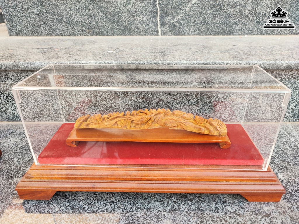 Gậy Như Ý Gỗ Hoàng Đàn Cao 26 Ngang 4 Sâu 3.5 (cm) 0