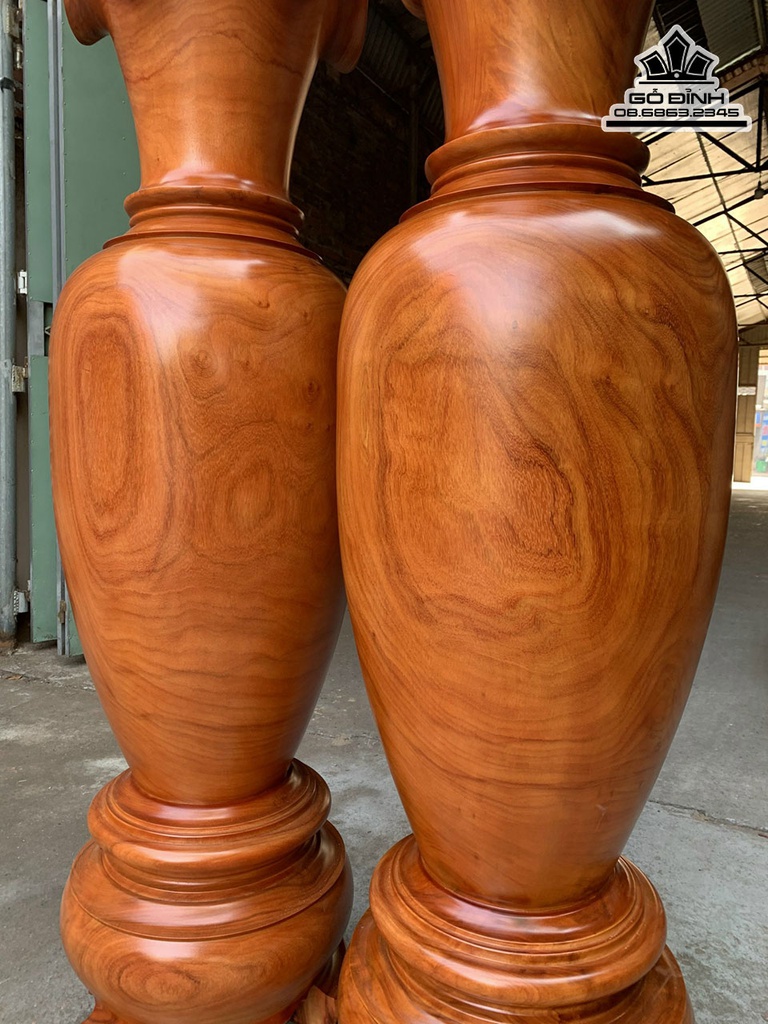 Cặp Lục Bình Gỗ Hương Số 5 Cao 170 Đường Kính 48 (cm) 0