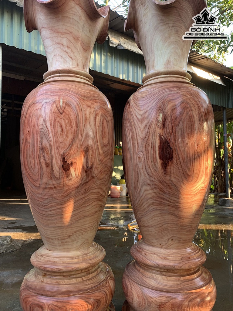 Cặp Lục Bình Gỗ Hương Số 15 Cao 180 Đường Kính 51 (cm) 1