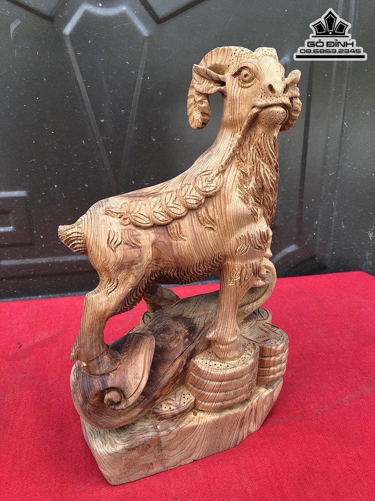 Tương Dê Phong Thủy Gỗ Ngọc Am Cao 32 Ngang 20 Sâu 11 (cm) 1