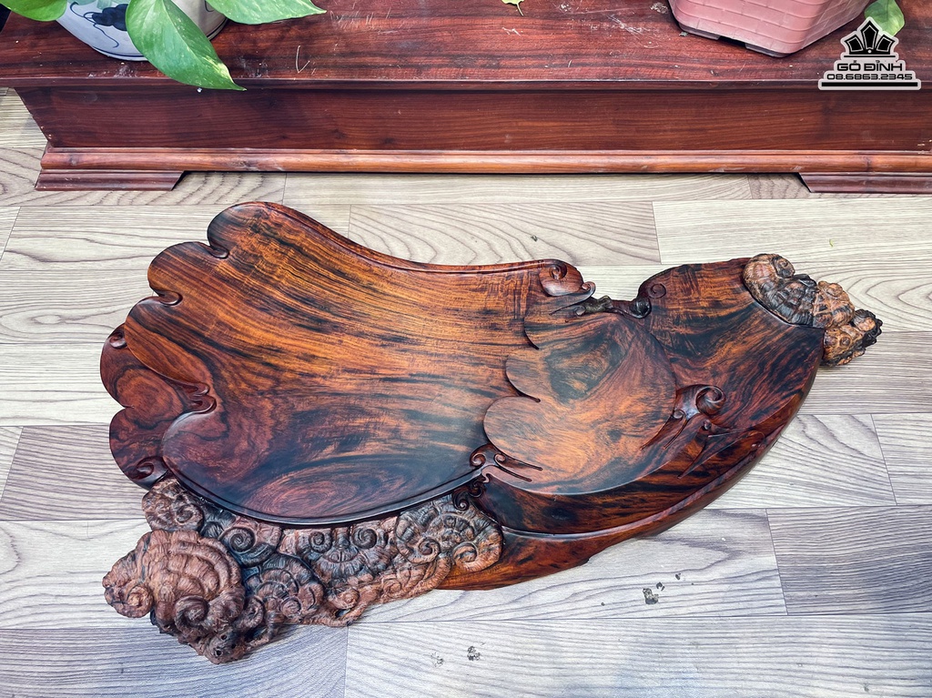 Khay Trà Gỗ Trắc Cao 73 Ngang 42 Sâu 10 (cm) 1