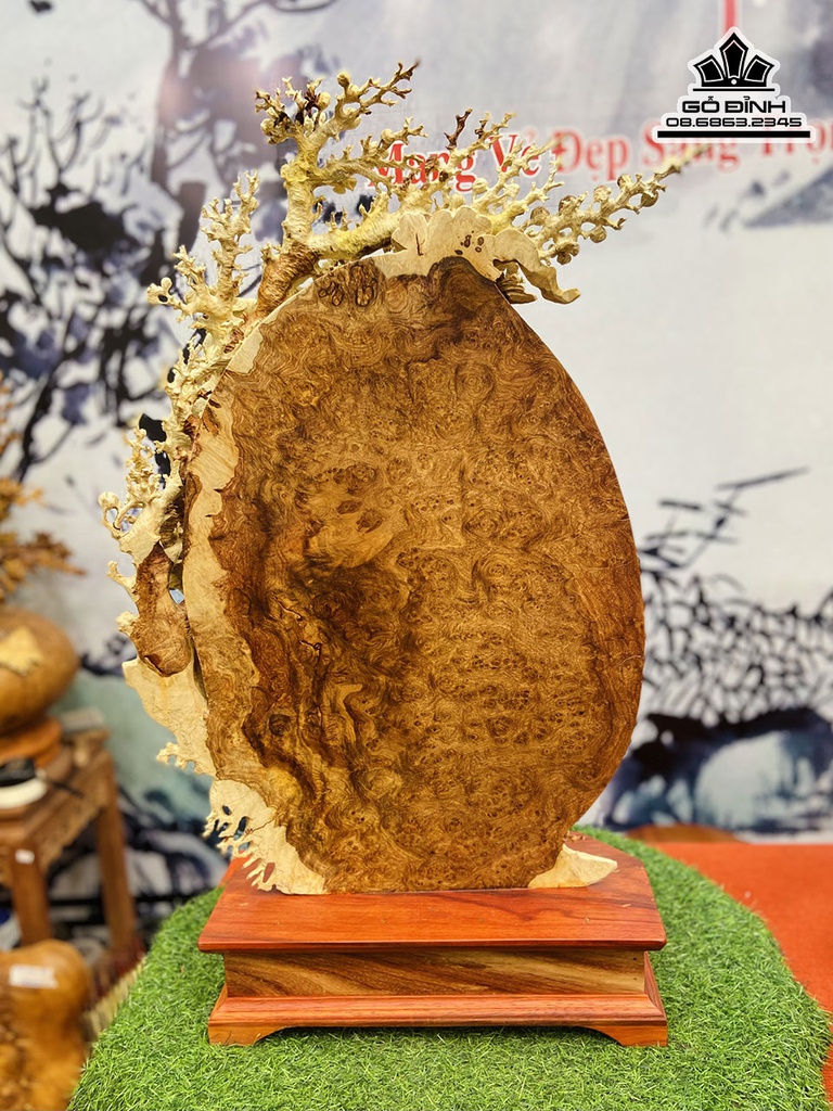 Bảo Ngọc Mai Điểu Gỗ Nu Hương Cao 71 Ngang 47 Sâu 14 Cả Kỷ 81 (cm) 2