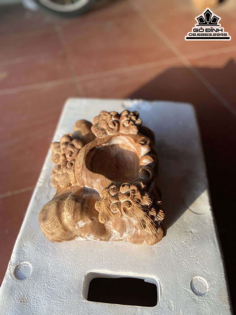 Gạt Tàn Thuốc Gỗ Ngọc Am Cao 10 Ngang 21 Rộng 18 (cm) 1