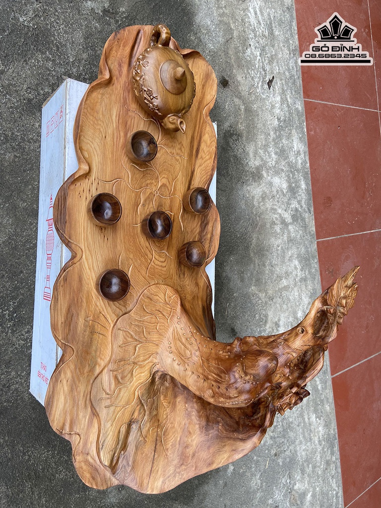 Khay Trà Gỗ Ngọc Am Cao 26 Ngang 72 Rộng 30 (cm) 0