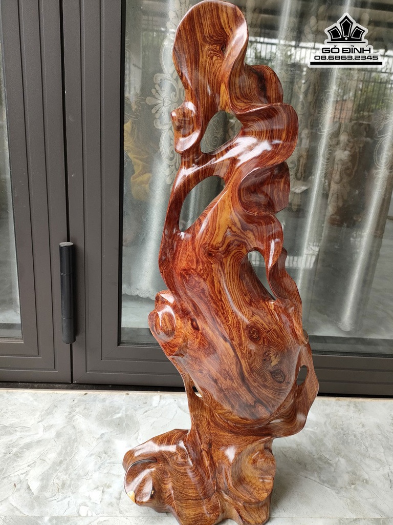 Bình Phay Gỗ Cẩm Cao 70 Ngang 23 Sâu 9 (cm) 1