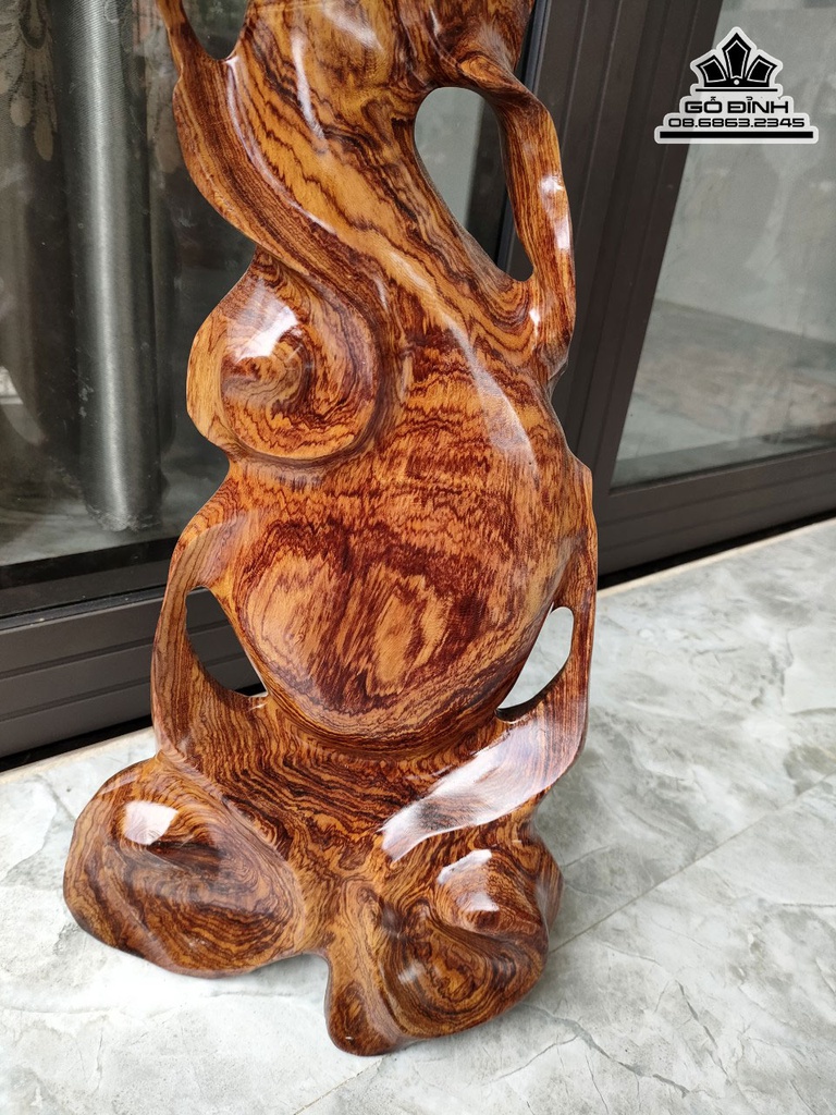 Bình Phay Gỗ Cẩm Cao 70 Ngang 23 Sâu 9 (cm) 4