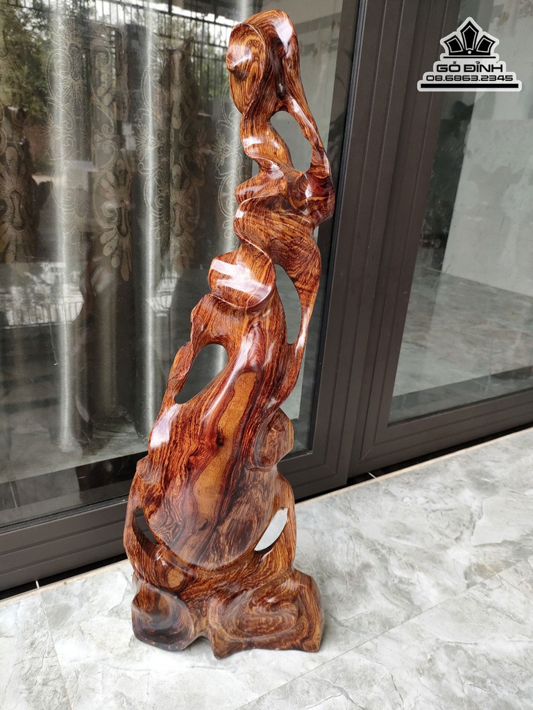 Bình Phay Gỗ Cẩm Cao 70 Ngang 23 Sâu 9 (cm)5