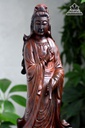 Tượng Phật Bà Quan Âm Gỗ Trắc Cao 37 Ngang 13 Sâu 10 (cm) 1