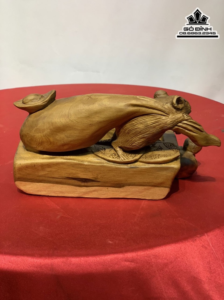 Gạt Tàn Thuốc Chuột Kéo Bao Tiền Gỗ Bách Xanh Cao 11 Ngang 22 Sâu 11 (cm) 3