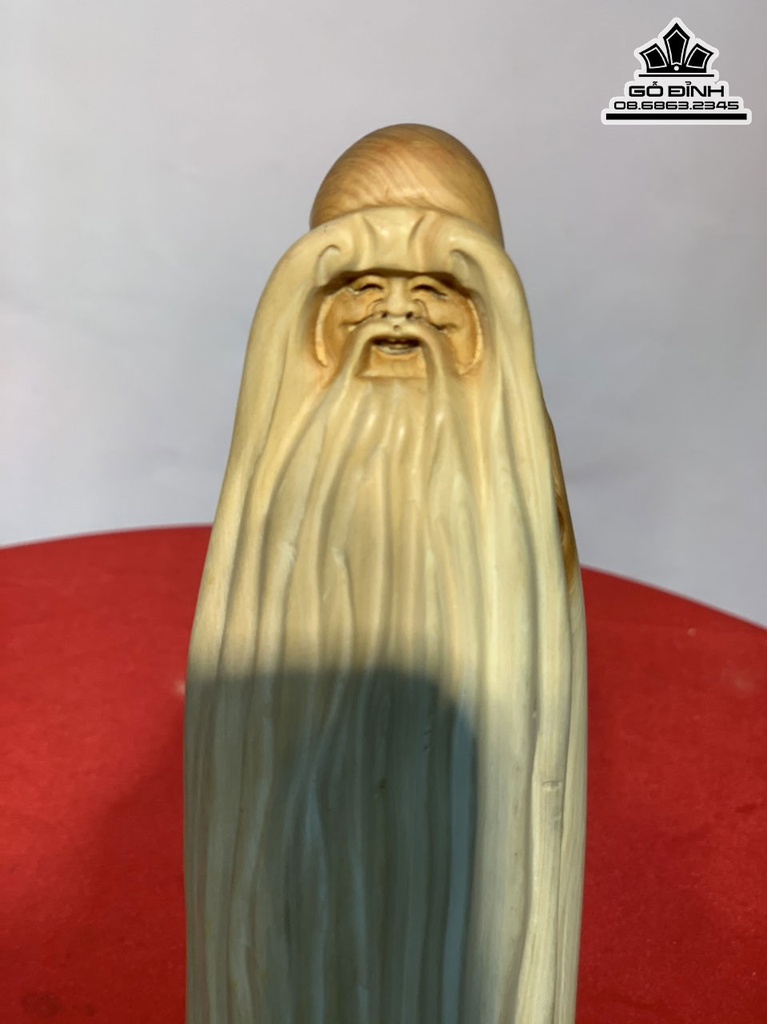 Tượng Ông Thọ Gỗ Nhai Bách Cao 26 Ngang 8 Sâu 5 (cm) 1