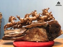 Tương Ngựa Phong Thủy (Bát Mã) Gỗ Hương Việt Cao 62 Ngang 112 Sâu 32 (cm) 0