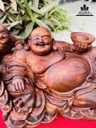 Tượng Phật Di Lặc Gỗ Sưa Cao 16 Ngang 36 Sâu 18 (cm) 0