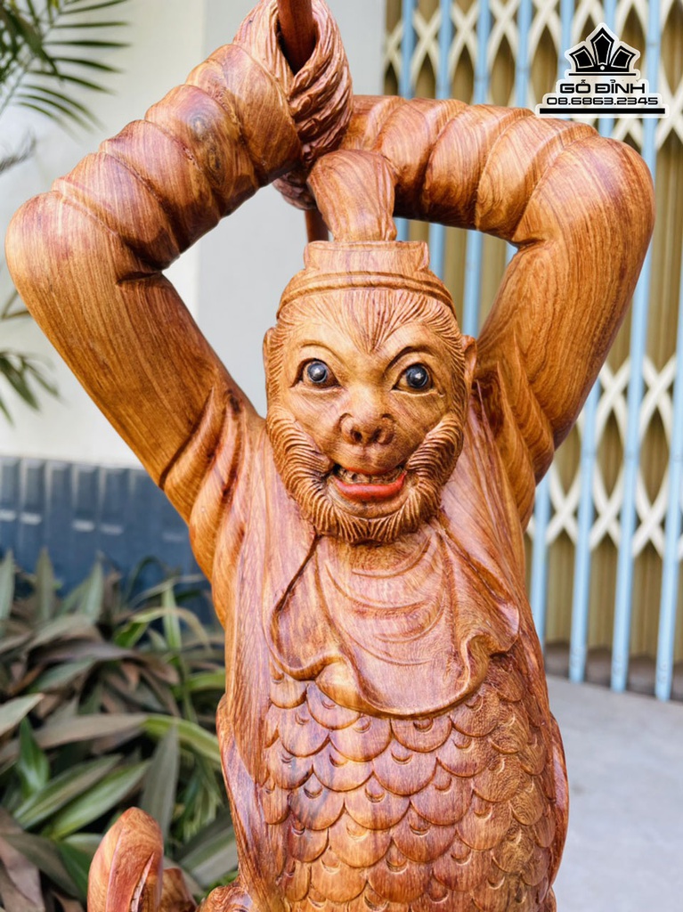 Tương Ngộ Không Gỗ Hương Việt Cao 70 Ngang 28 Sâu 25 (cm) 0