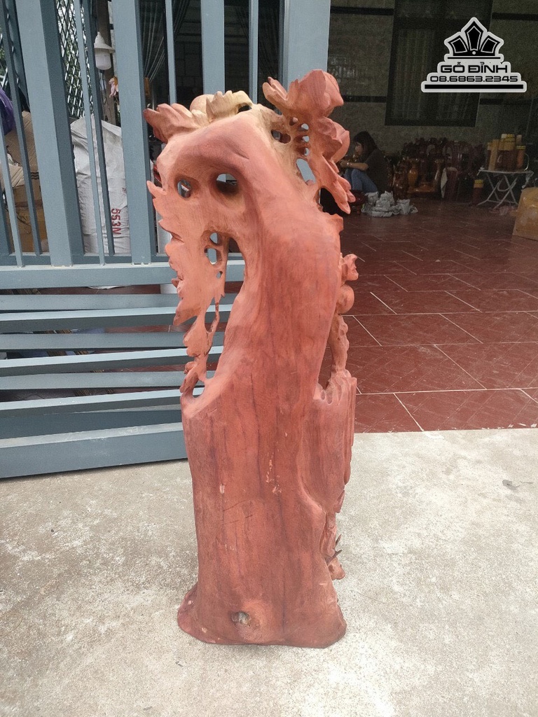 Tượng Ông Thọ Gỗ Hương Cao 81 Ngang 23 Sâu 21 (cm) 4