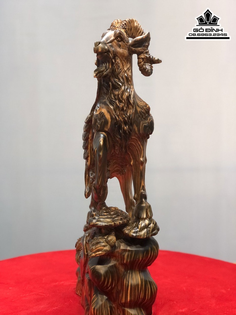 Tương Dê Gỗ Mun Hoa Cao 50 Ngang 26 Sâu 12 (cm) 0