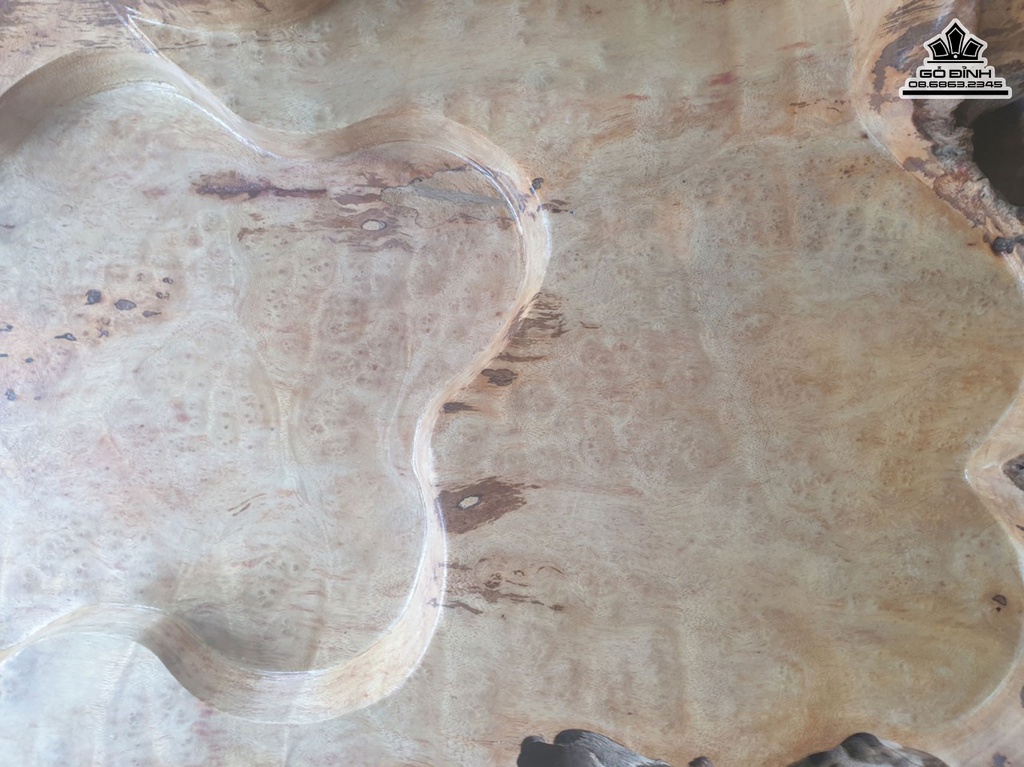 Khay Trà Gỗ Xá Xị (Gù Hương) Cao 14 Ngang 90 Rộng 60 (cm) 2