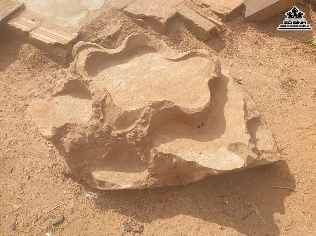 Khay Trà Gỗ Xá Xị (Gù Hương) Cao 23 Ngang 60 Rộng 43 (cm) 2