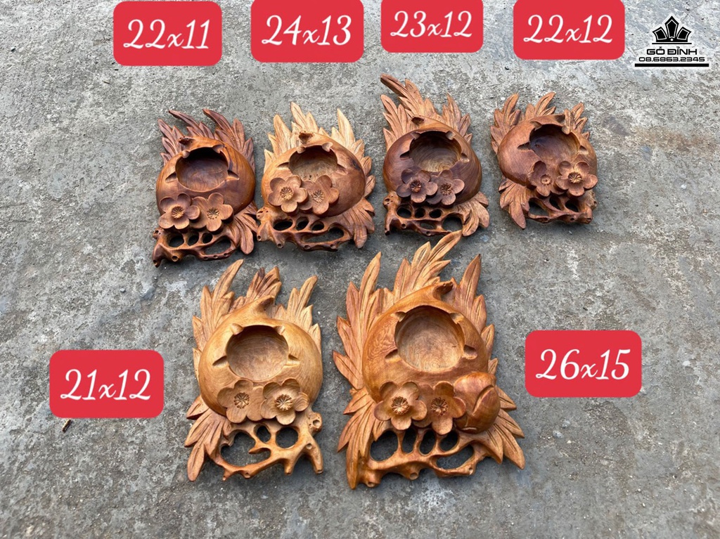 Gạt Tàn Thuốc Gỗ Ngọc Am Ngang 21 Sâu 12 (cm) 0