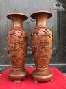 Cặp Lục Bình Gỗ Hương Cao 37 Đường Kính 12.5 (cm) 3