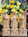 Tượng Phúc Lộc Thọ (Tam Đa) Gỗ Huyết Long Cao 30 Ngang 9.5 Sâu 7.5 (cm) 6