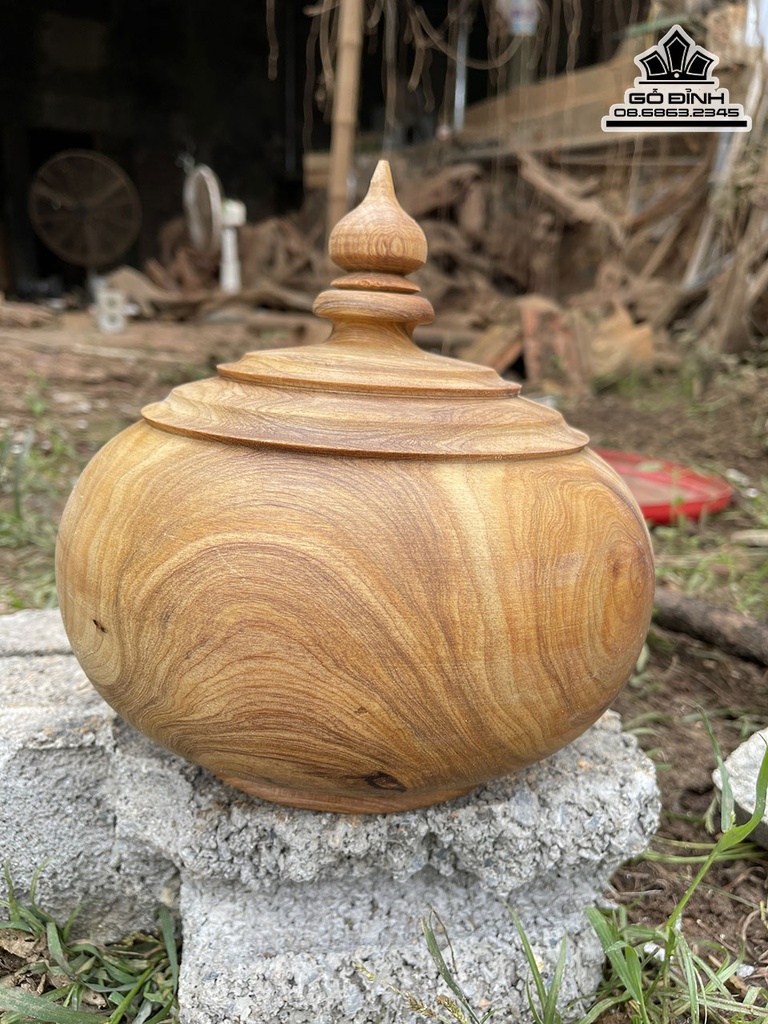 Chum Gỗ Ngọc Am Cao 17 Đường Kính 22 (cm) 2