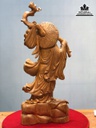 Tượng Đạt Ma Sư Tổ Giáo Hóa Gỗ Ngọc Am Cao 100 Ngang 40 Sâu 20 (cm) 2