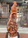 Tượng Gà Trống Gỗ Hương Việt Cao 90 Ngang 40 Sâu 32 (cm) 5