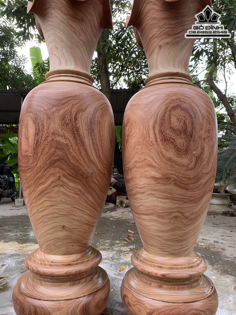 Cặp Lục Bình Gỗ Hương Số 4 Cao 180 Đường Kính 52 (cm) 1