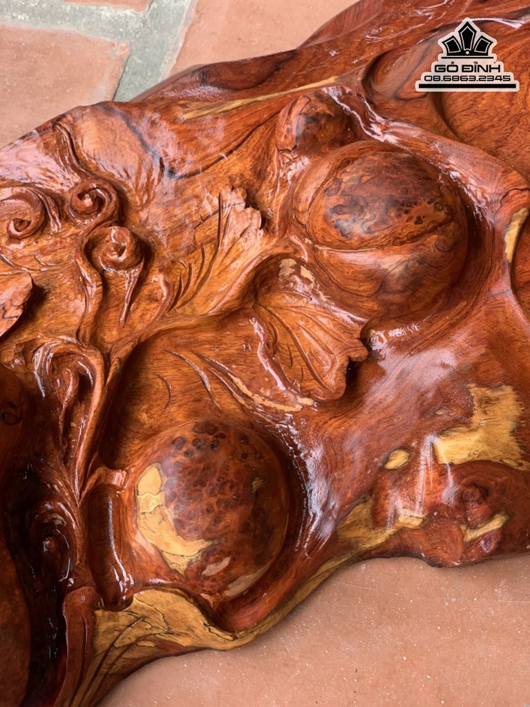 Khay Trà Gỗ Hương Cao 10 Ngang 110 Rộng 51 (cm) 7