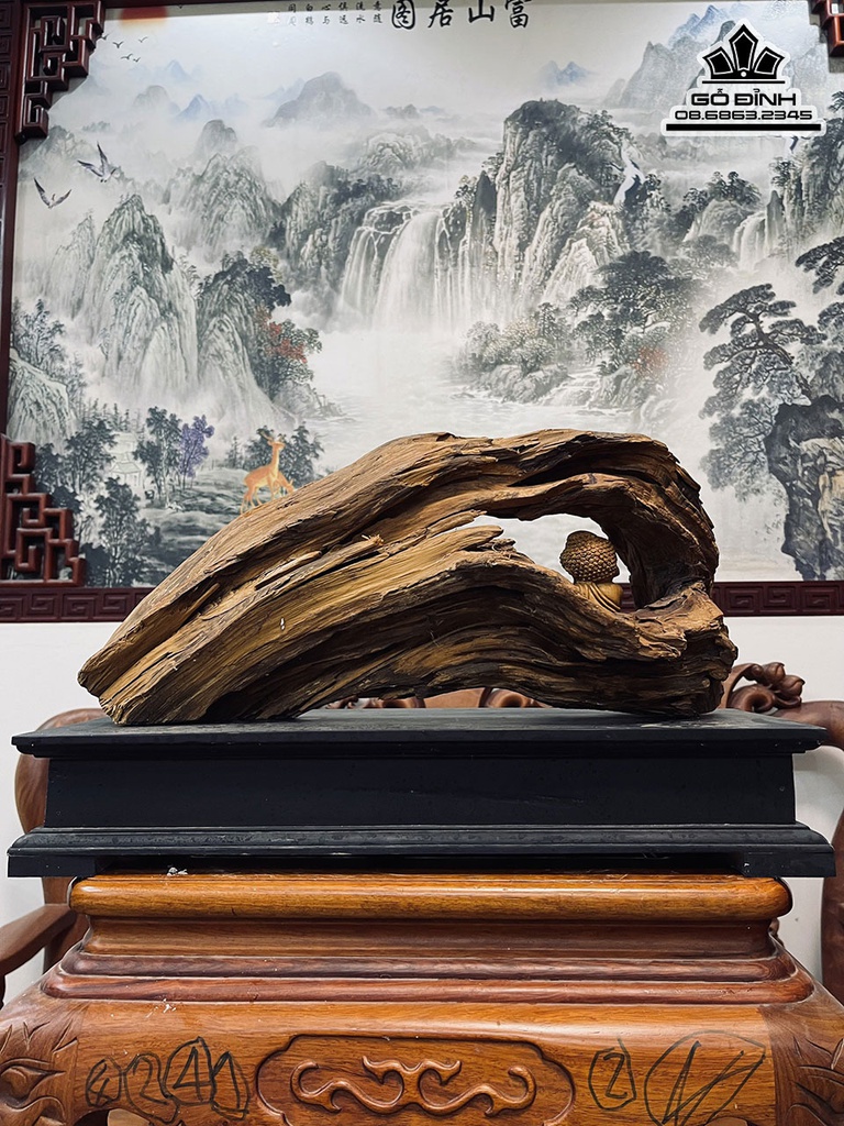 Tác Phẩm Bình Yên Gỗ Bách Xanh Cao 22 Ngang 50 Sâu 16 (cm) 3