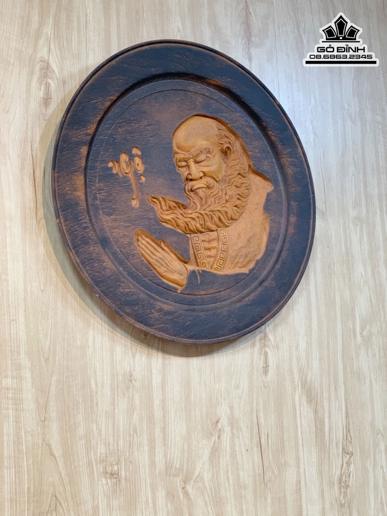 Đĩa Diện Đạt Ma Gỗ Mit Cao Đường Kính 50 (cm) 0