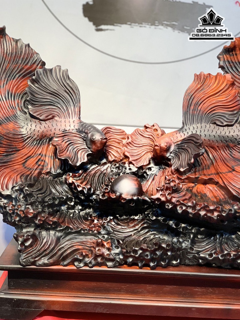 Tương Cá Xiêm Gỗ Trắc Cao 43 Ngang 74 Sâu 32 (cm) 0