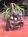 Tượng Dê Gỗ Trắc Cao 30 Ngang 16 Sâu 9 (cm) 0