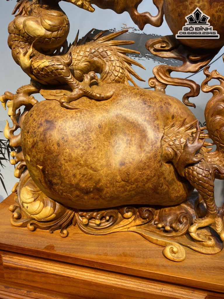 Tương Nhất Long Gỗ Nu Hương Cao 51 Ngang 44 Sâu 15 (cm) 2