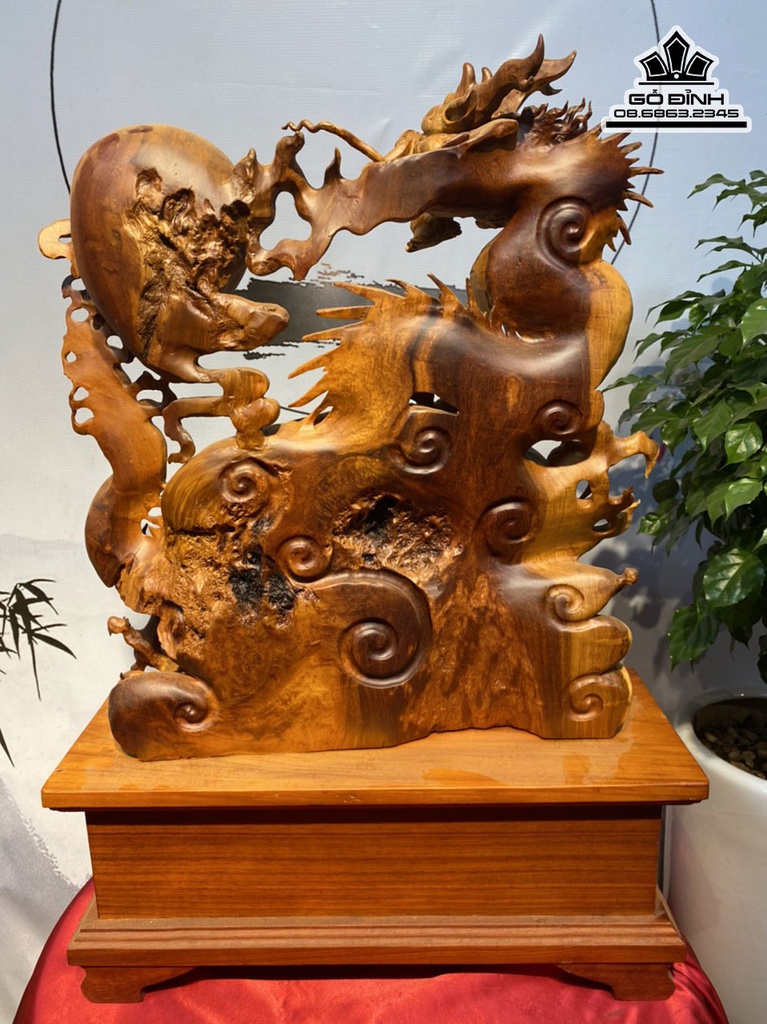 Tương Nhất Long Gỗ Nu Hương Cao 51 Ngang 44 Sâu 15 (cm) 8