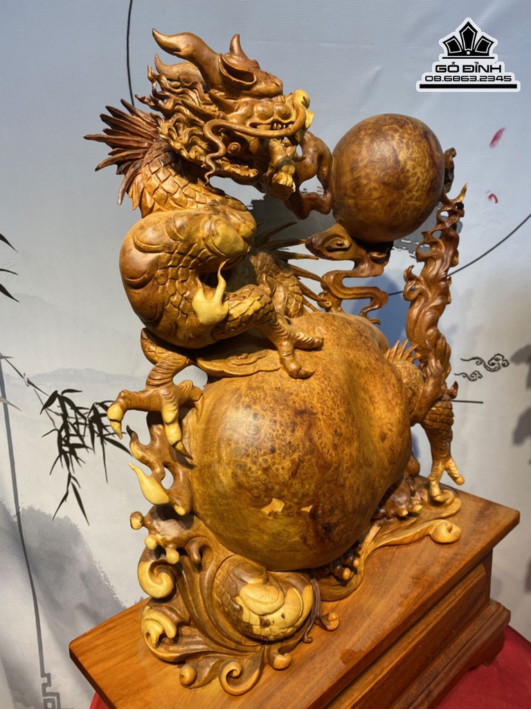 Tương Nhất Long Gỗ Nu Hương Cao 51 Ngang 44 Sâu 15 (cm) 9